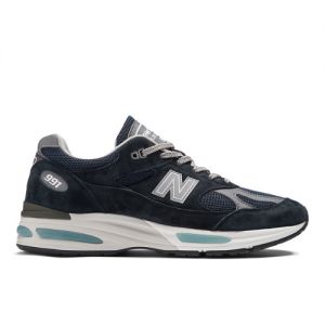 New Balance Unisex Made in UK 991v2 in Blue/Grey Suede/Mesh