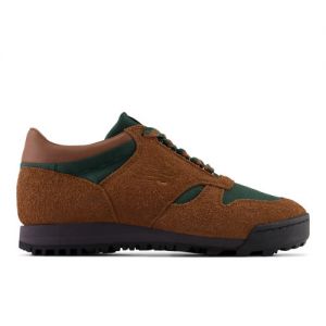 New Balance Unisex RAINIER LOW in Brown/Green/Grey Leather, size 11.5