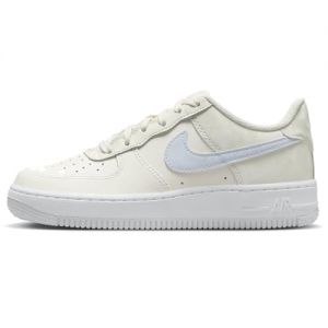 NIKE Air Force 1 GS Great School Trainers Sneakers Fashion Shoes CT3839 (Pale Ivory/Sea Glass/White/Football Grey 110) Size UK5 (EU38)
