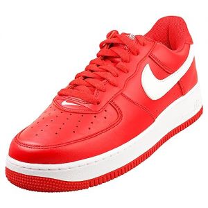 NIKE AIR Force 1 Low Retro QS Mens Fashion Trainers in Red White - 9 UK
