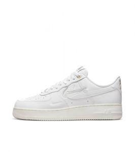 NIKE Air Force 1 Low '07 PRM Men's Trainers Sneakers Leather Shoes DQ7664 (White/Sail/Team Red/White 100) UK13 (EU48.5)