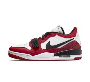 NIKE Air Jordan Legacy 312 Men's Trainers Basketball Sneakers Withe/Black/Gym red (Withe/Black/Gym red