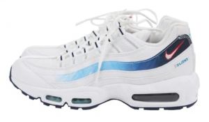 NIKE Air Max 95 ?3 Lions? Men's Fashion Trainers Sneakers Shoes FB3349 (White/Challenge RED/Blue Void/White 100) UK6 (EU40)