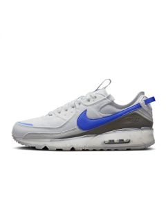 NIKE Air Max Terrascape 90 Men's Trainers Sneakers Leather Shoes DV7413 (Pure Platinum/White/Anthracite/Hyper Royal 002) UK7 (EU41)
