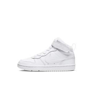 Nike Court Borough Mid 2 Younger Kids' Shoes - White - Leather