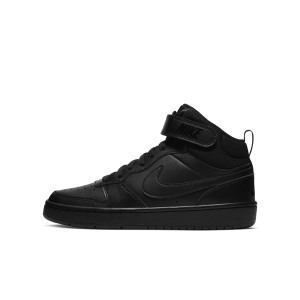 Nike Court Borough Mid 2 Older Kids' Shoes - Black - Leather