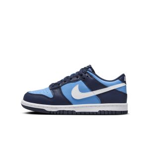 Nike Dunk Low Older Kids' Shoes - Blue - Leather
