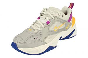 NIKE M2K Tekno Women's Trainers Sneakers Fashion Shoes AO3108 (Light Smoke Grey/Vivid Purple/Laser Orange/Photon DUST 018) UK5.5 (39)