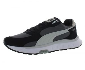 Puma Mens Wild Rider Rollin Black Lifestyle Sneakers Shoes 11